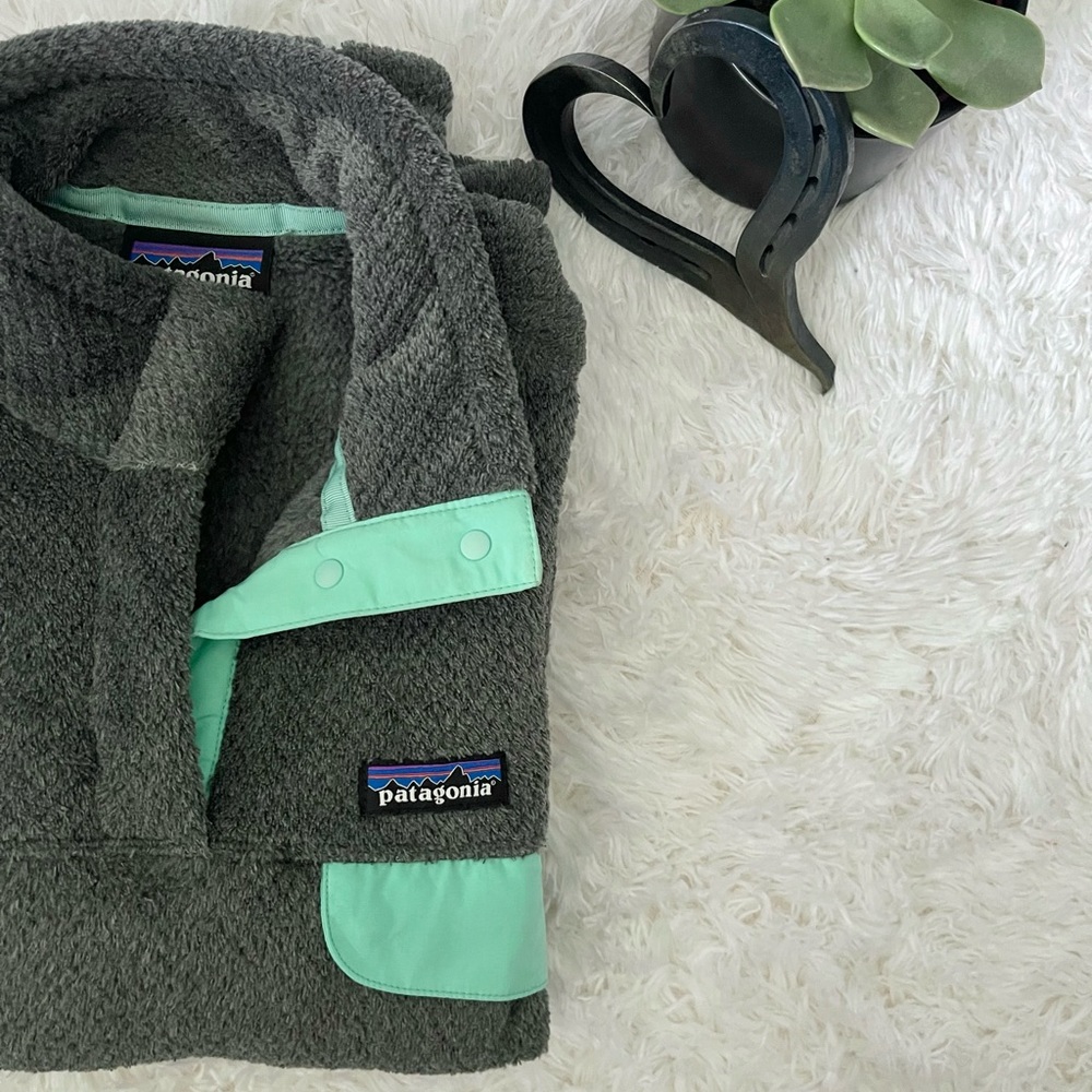 🏔 Patagonia Re-Tool Snap-T, Grey/green